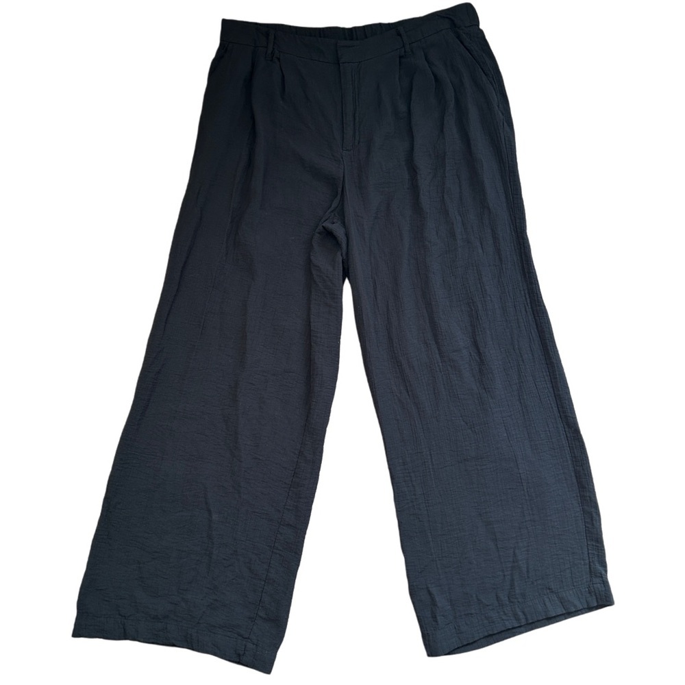 A New Day Wide Leg Black Pleated Pants Size 17/XXL